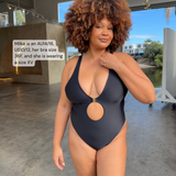 Amy, One Piece Swimsuit - Black
