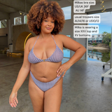 Sarah Clip Front Bikini Top - Athena