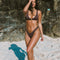 Clip Front Top In Chestnut Ribbed Full Set