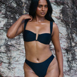 Isa Bikini Bottoms - Black (Smooth)